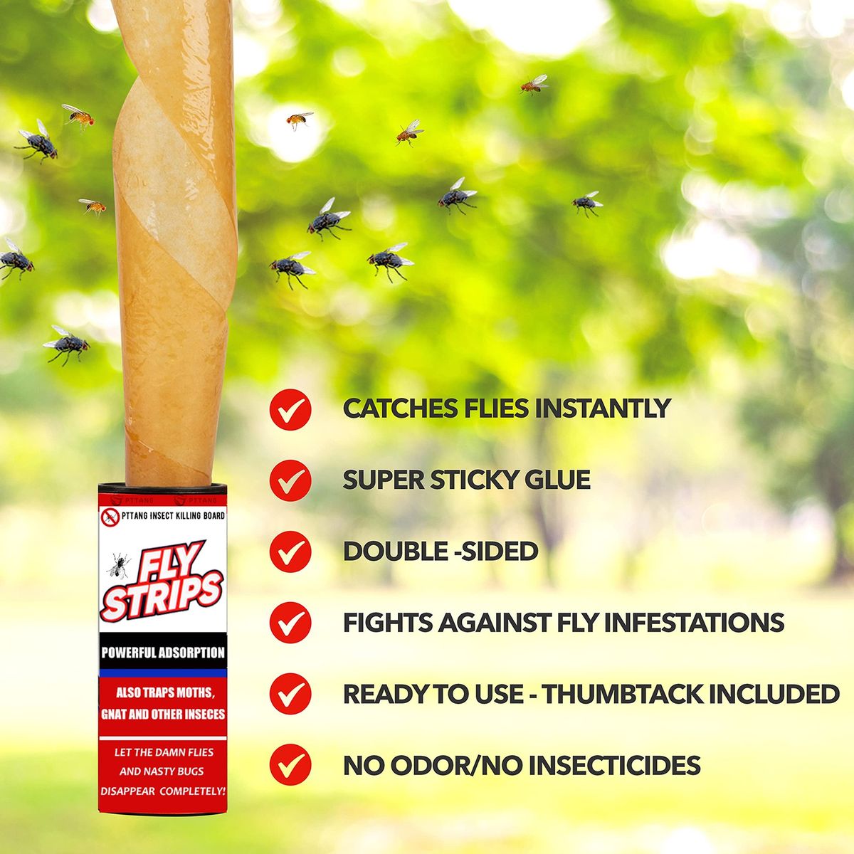 Flies Sticker Long Lasting Effect Flies Sticker Mix Color