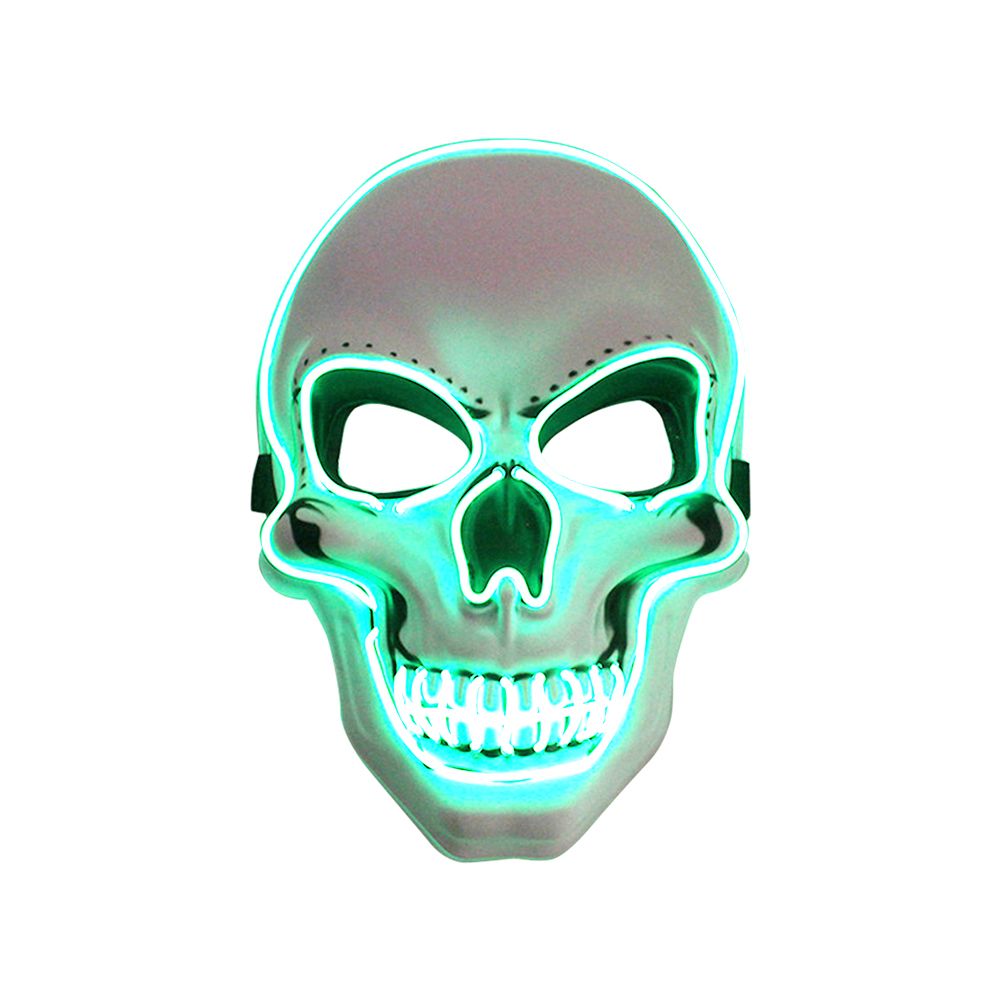 Glowing Ll Mask Party Halloween Horror Ghost Death Skeleton