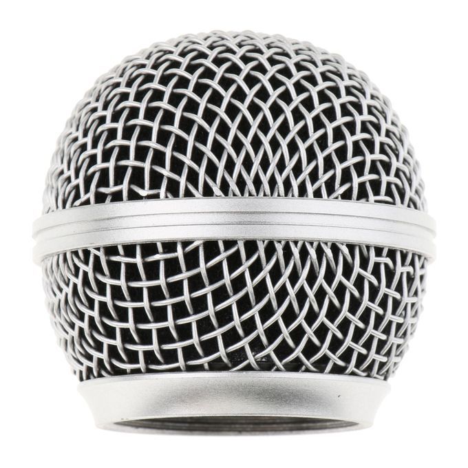 2pcs Steel Mic Grille Mesh Grill Ball Cover Head Mount For Shure SM58