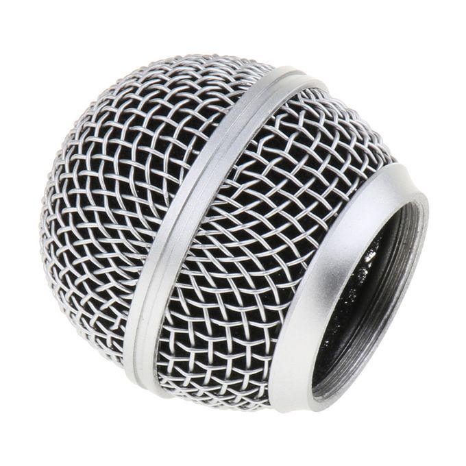 2pcs Steel Mic Grille Mesh Grill Ball Cover Head Mount For Shure SM58