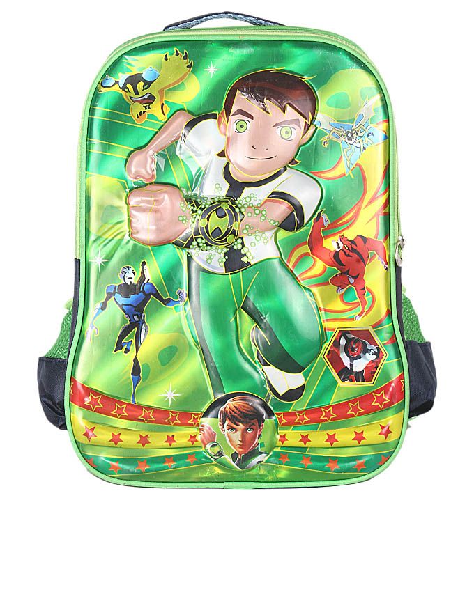 School Bag Kids School Bag BEN 10 - Green/Black
