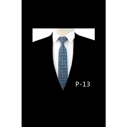 Men's Wool Tie - Blue/Multicolor