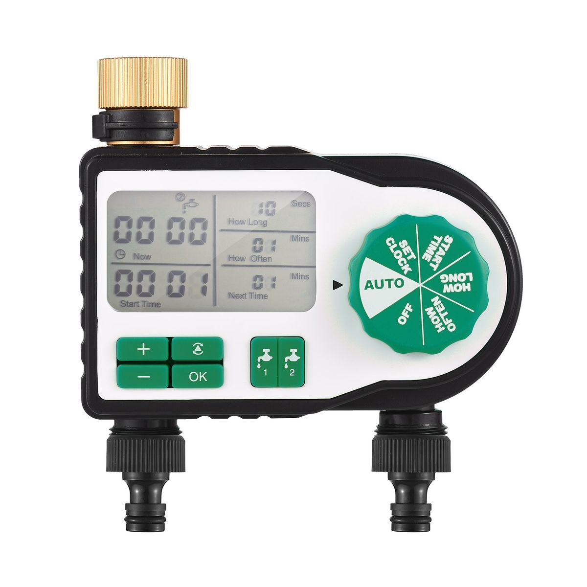 Digital Automatic Watering Timer With 2 Hose Connectors
