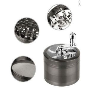 Magnetic Metal Herb Weed Grinder 4 Part Tobacco Crusher