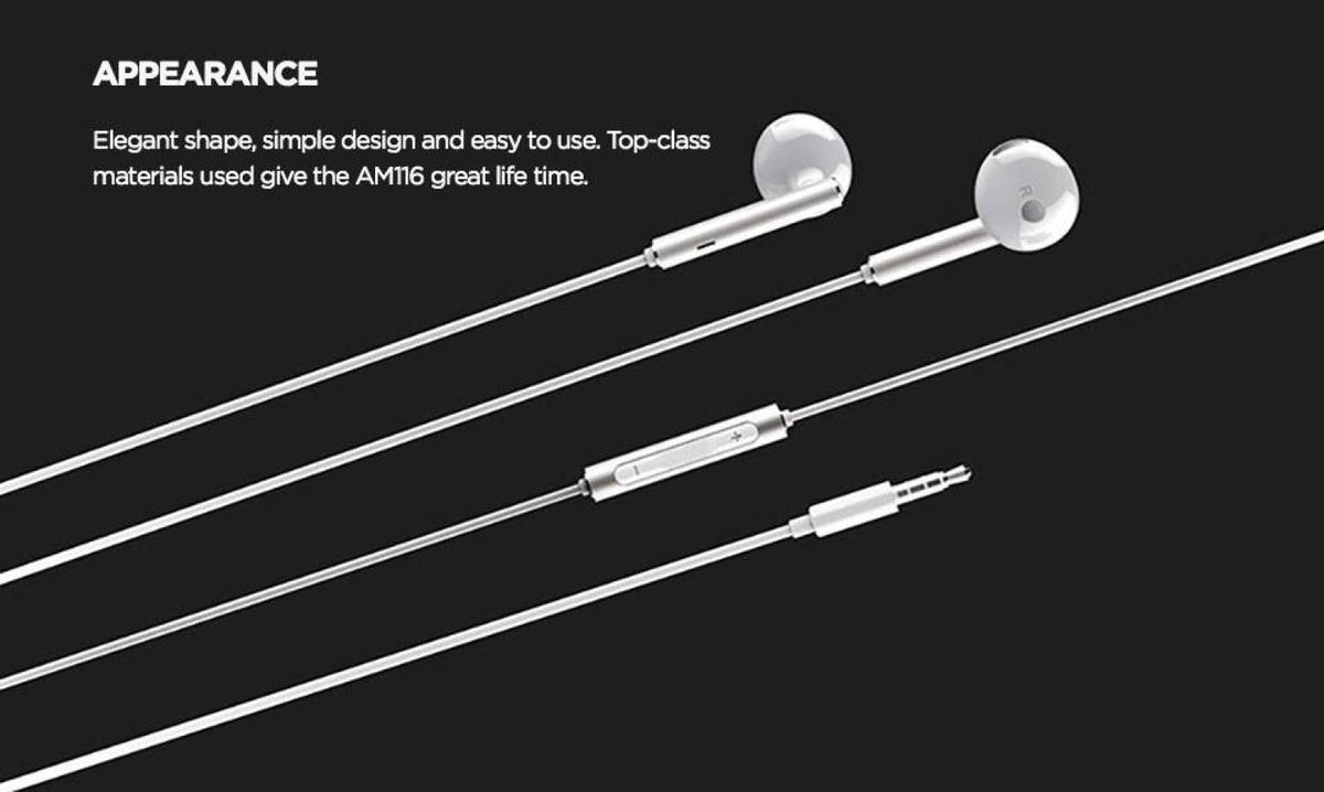 HUAWEI Honor Earphone Metal Earpiece With Mic Volume Control For P9 Lite P10 Plus Mate 7 8 9 5X 6X V9 SAMSUNG LG BDZ
