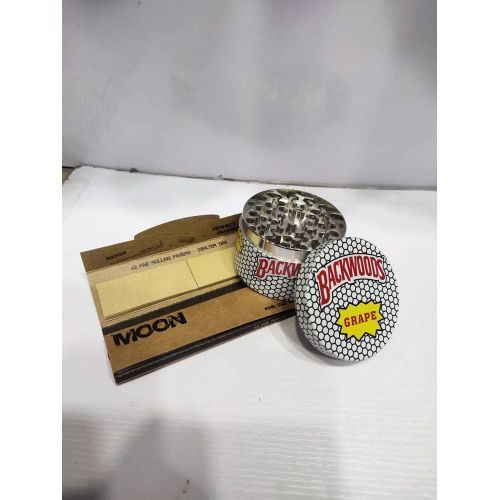 Backwoods Metal Herb Weed Grinder 4 Part Tobacco Crusherr