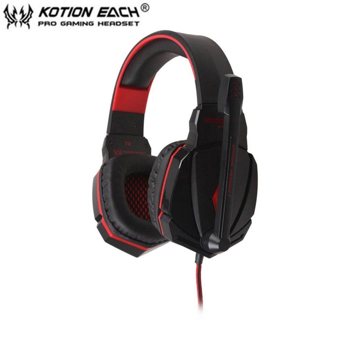 EACH G4000 Stereo Gaming Headphone Headset Mic Volume Control Gaming Headset BDZ