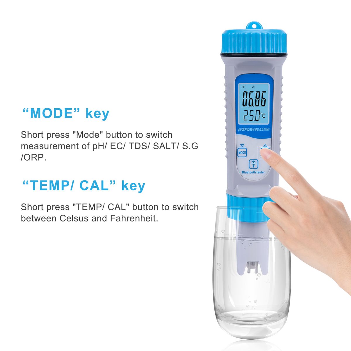 Water Quality Tester PH Tester Water Digital 7 In 1