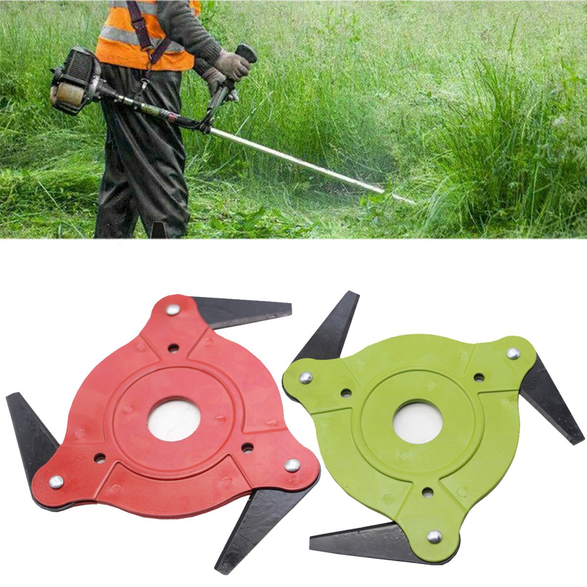 3T Universal Lawn Mower Blade Manganese Steel Weed Eater GrTrimmer Brush Cutter Head Garden GrTrimmer Head Spare Part