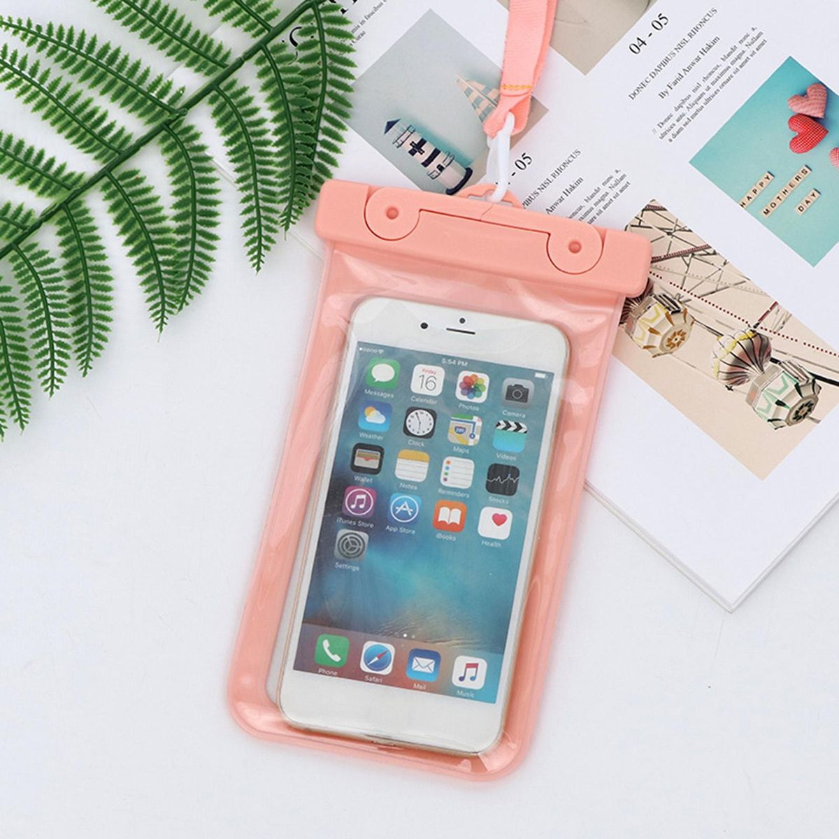 Phone Waterproof Pouch Underwater Filming Phone Waterproof Bag Orange