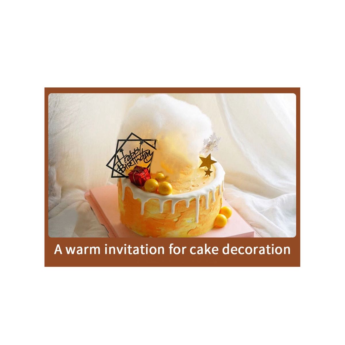 3D Cloud Cake Topper Cotton Cloud Lights Cake Lamp Baking