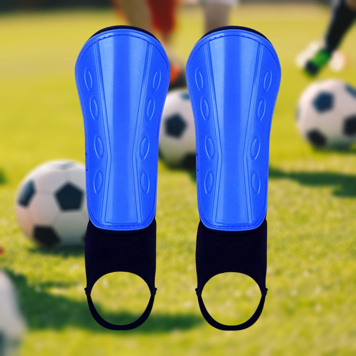 1 Pair Soccer Shin Guard Kids Adults Sport Adult Blue
