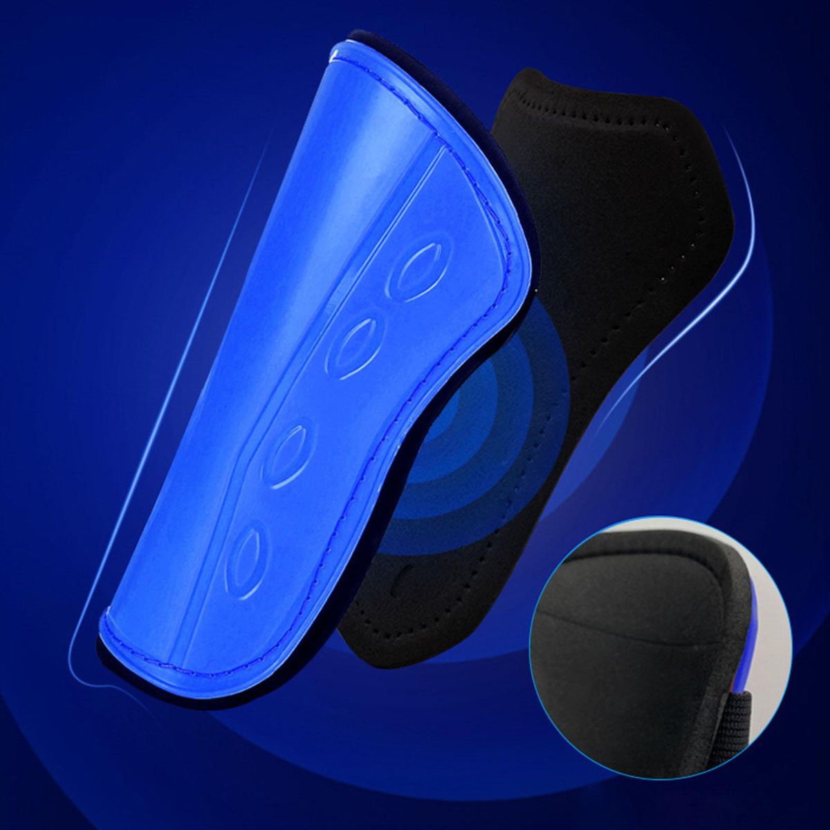 1 Pair Soccer Shin Guard Kids Adults Sport Adult Blue