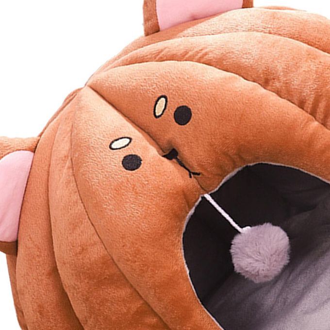 Cat Bed Warm House Winter Cozy Soft Washable Basket Indoor Small Bear