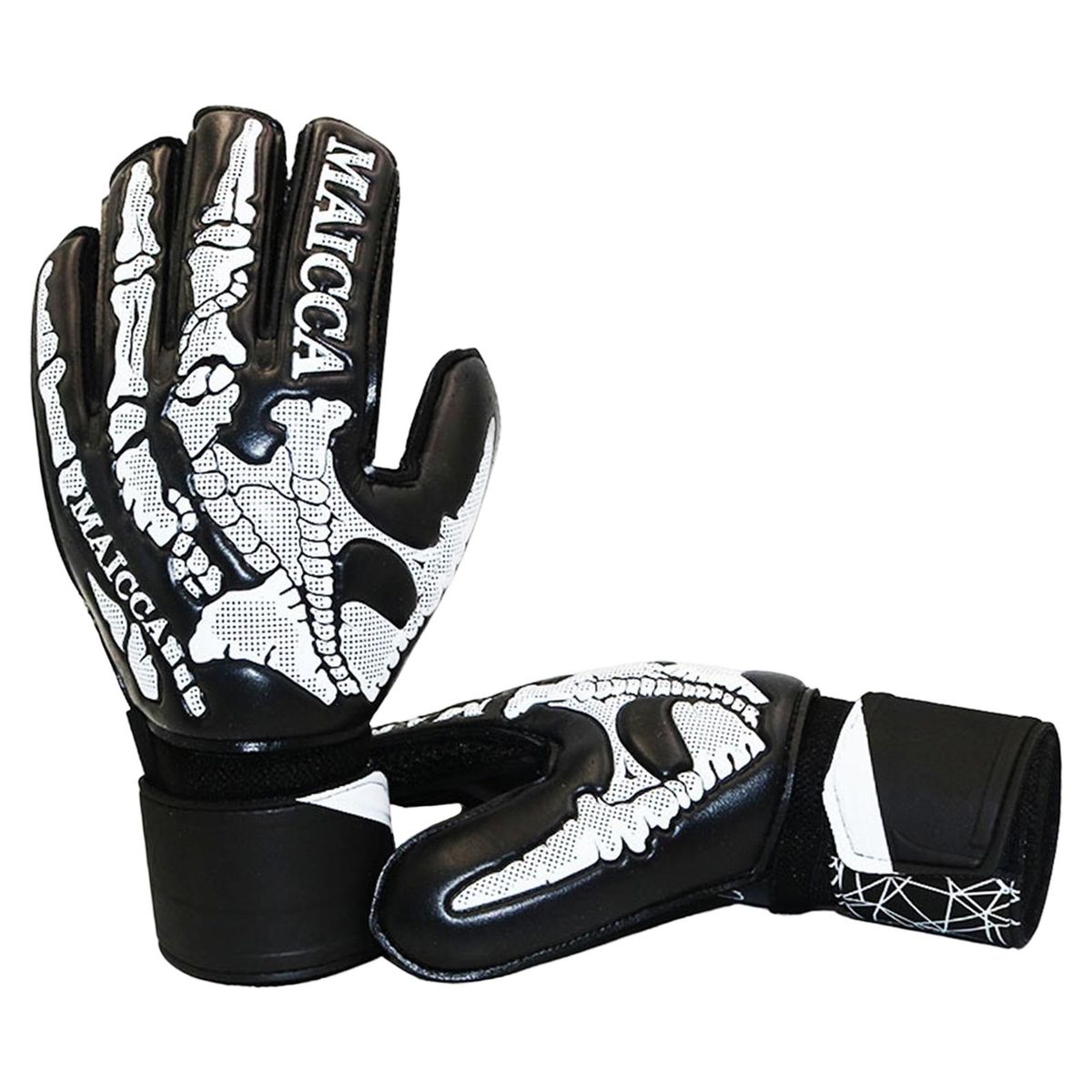 Goalkeeper Gloves  Girls Football Black White 9