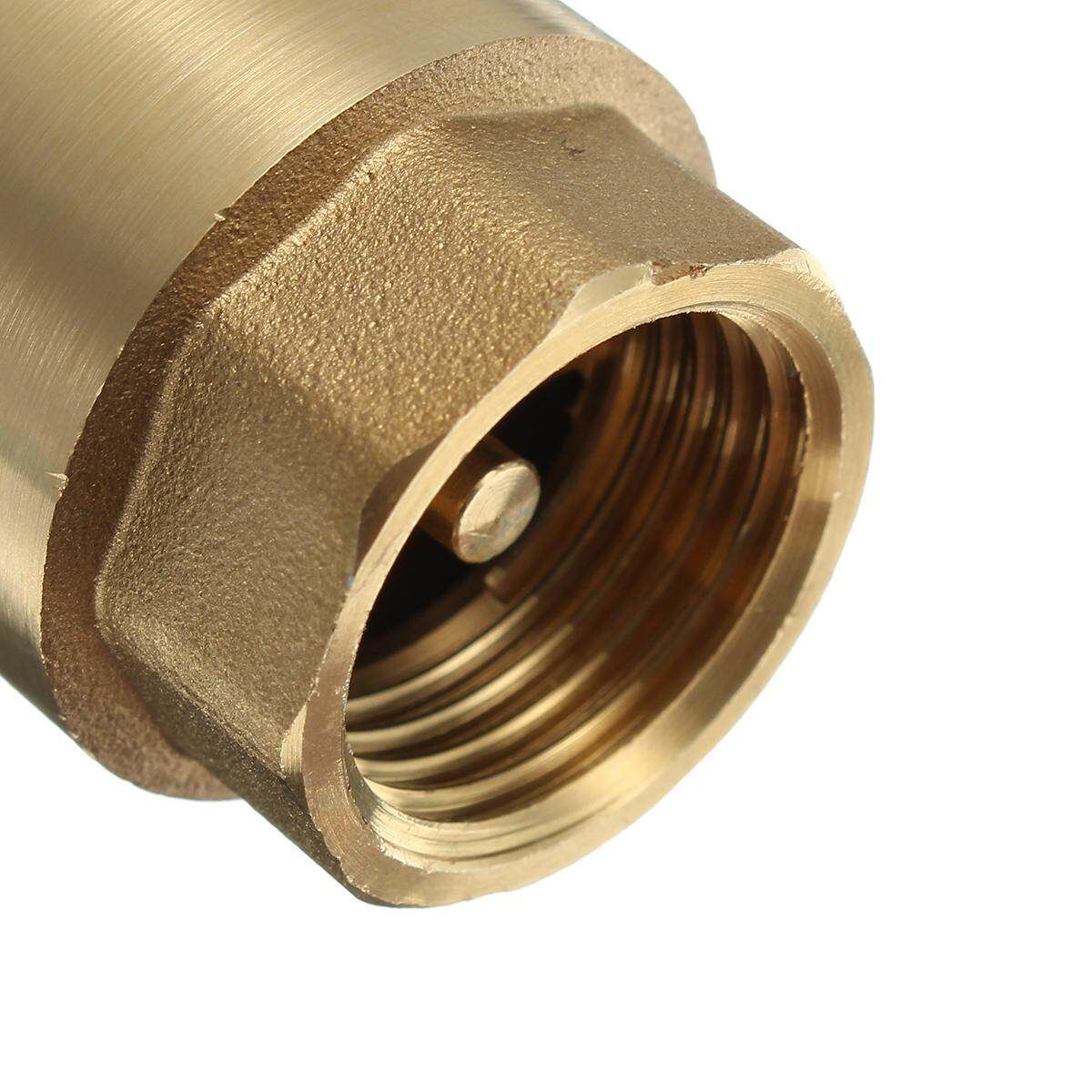 1/2" Female To Female Non-return Check Brass Ball Valve Water Tank Spring Loaded