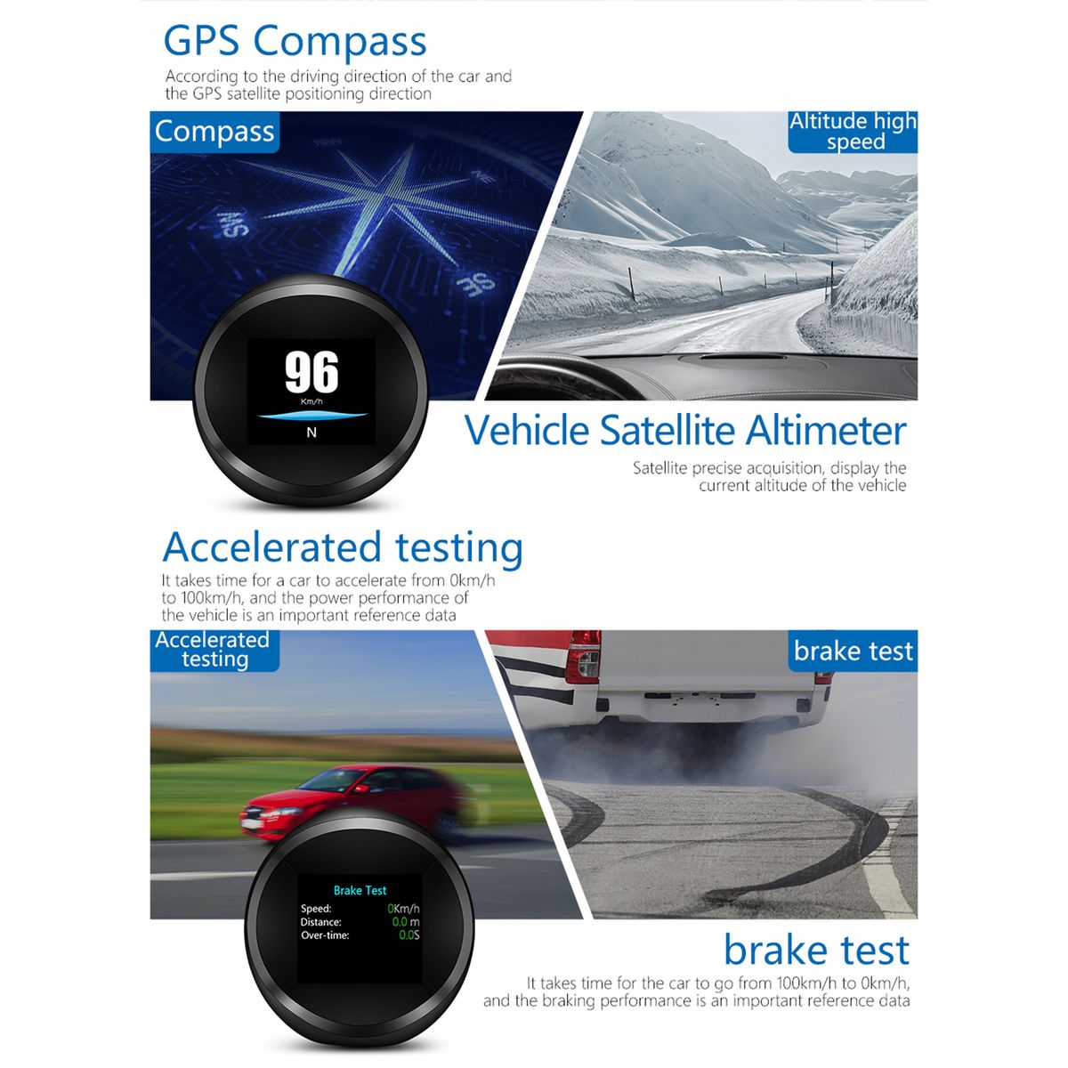 GPS Speed Slope Meter, Digital Inclinometer Level   Angle