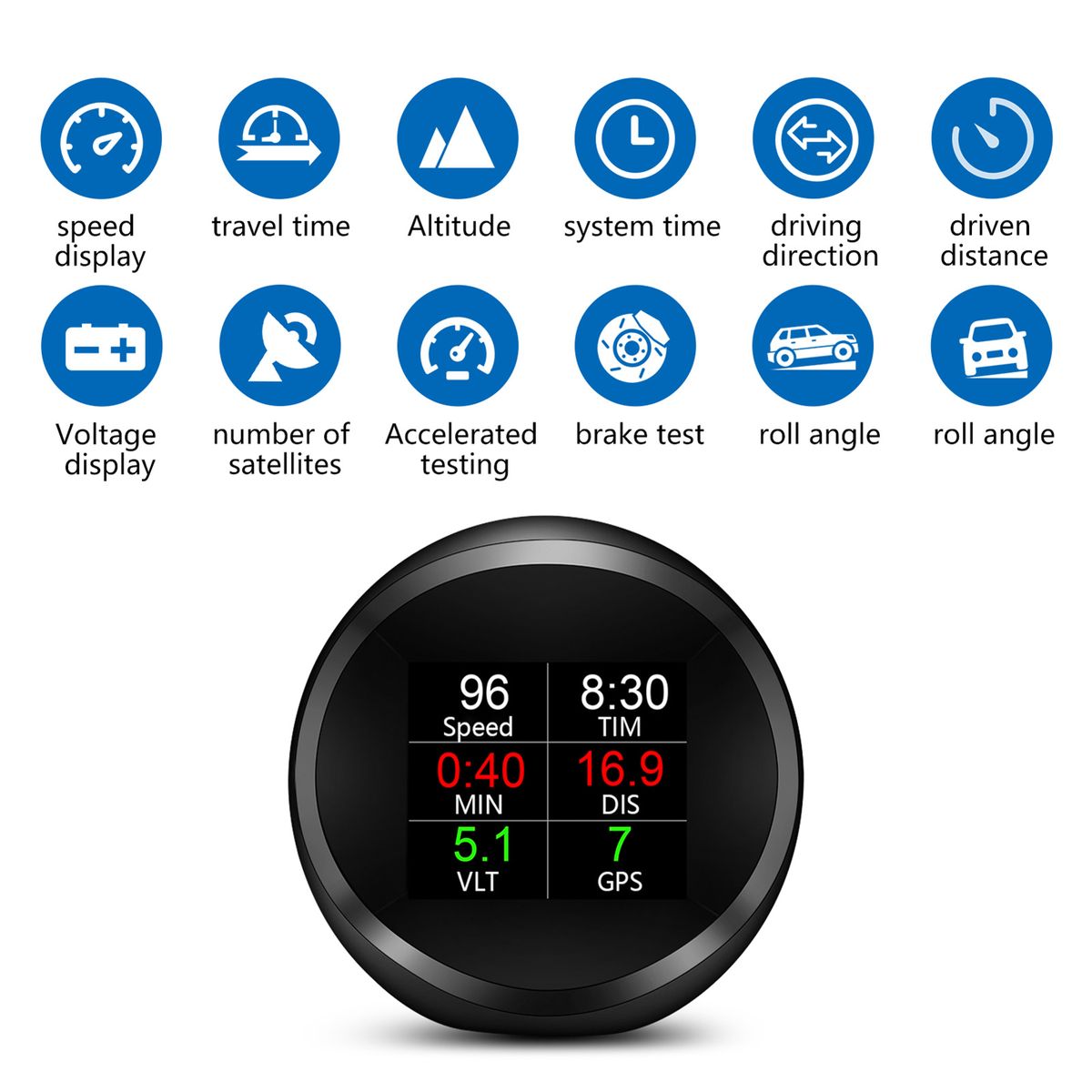 GPS Speed Slope Meter, Digital Inclinometer Level   Angle