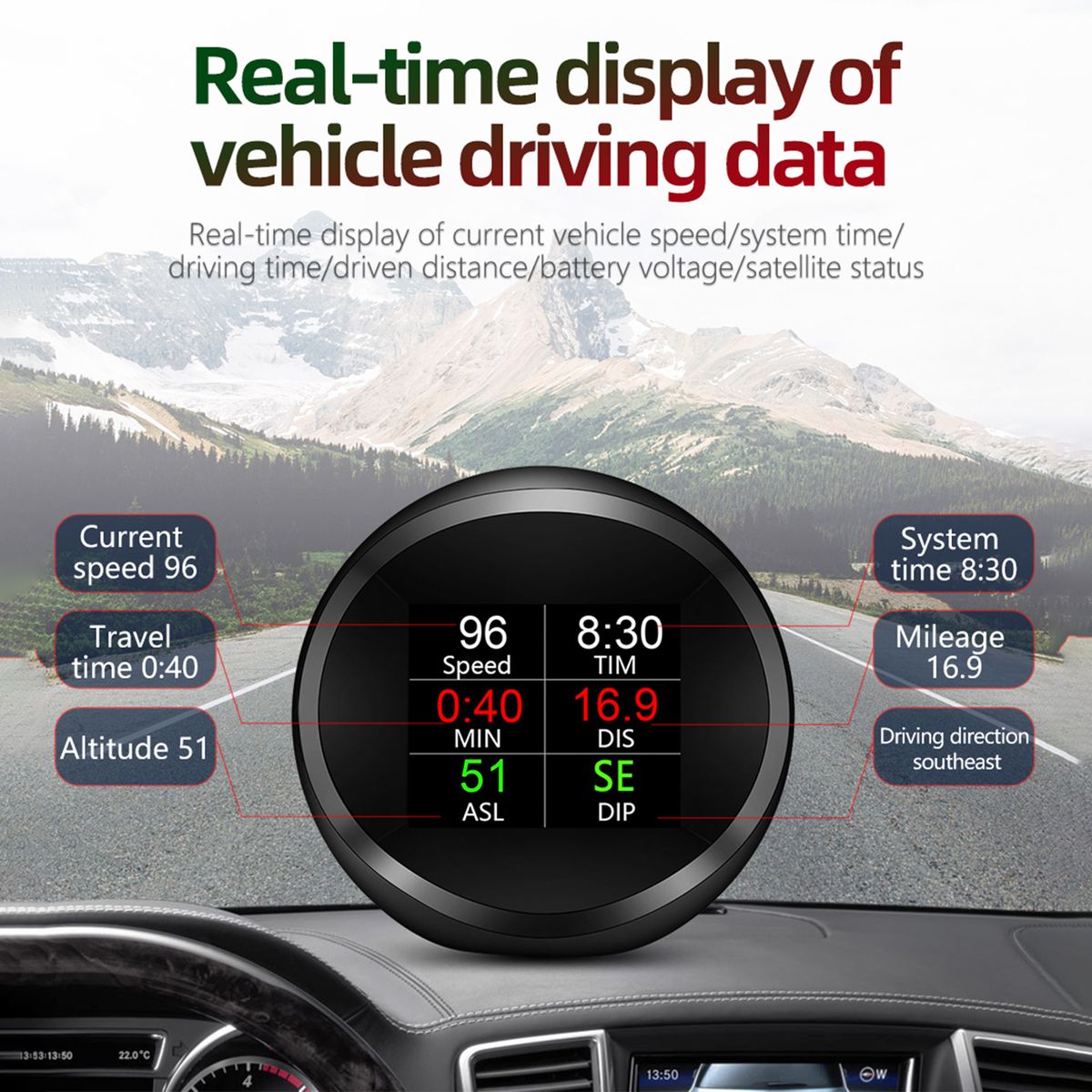 GPS Speed Slope Meter, Digital Inclinometer Level   Angle