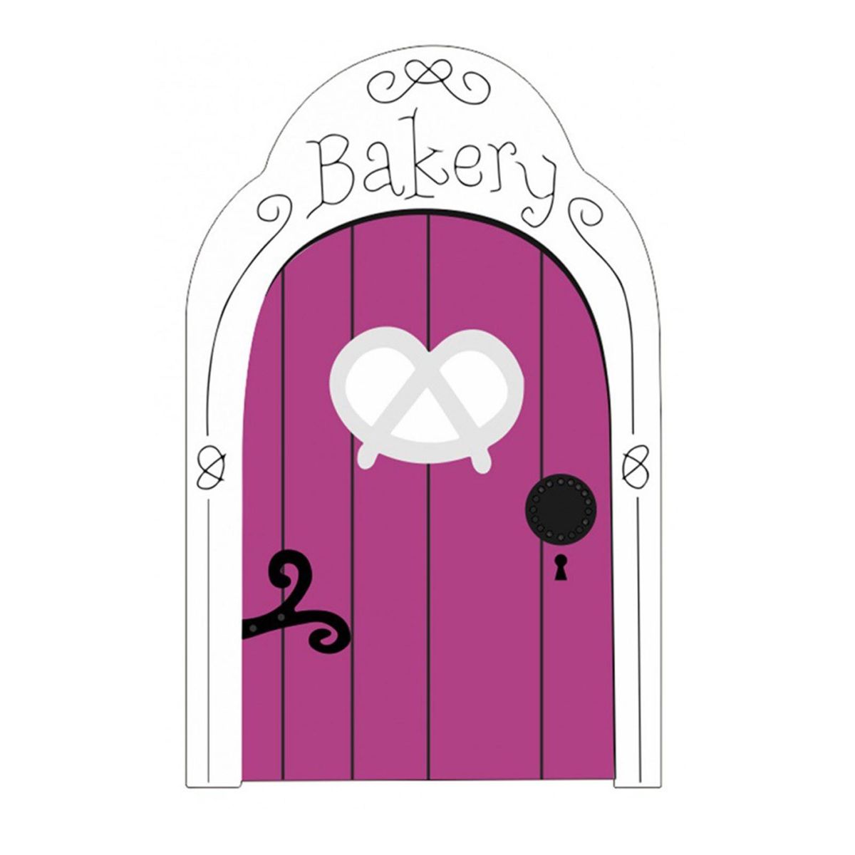 Miniature Fairy Door Fairy Door Craft Kit Christmas Door Decoration Door Pink Purple