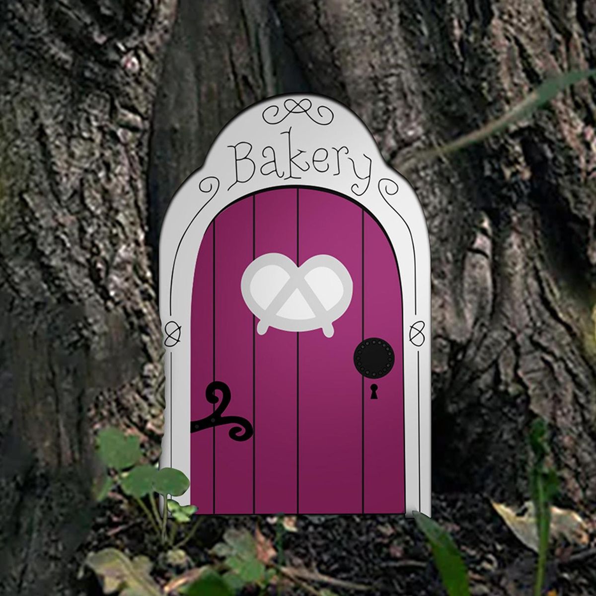 Miniature Fairy Door Fairy Door Craft Kit Christmas Door Decoration Door Pink Purple