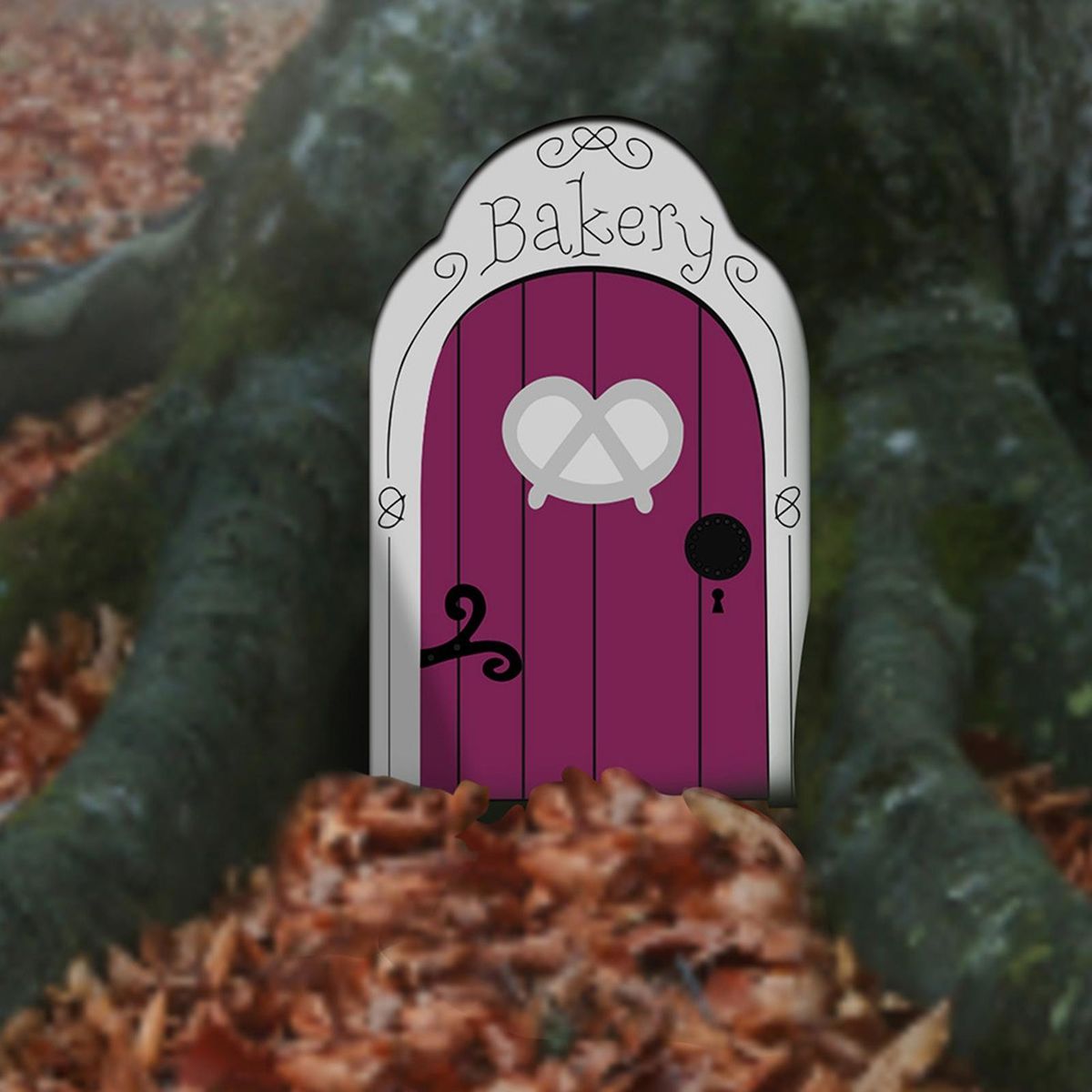 Miniature Fairy Door Fairy Door Craft Kit Christmas Door Decoration Door Pink Purple