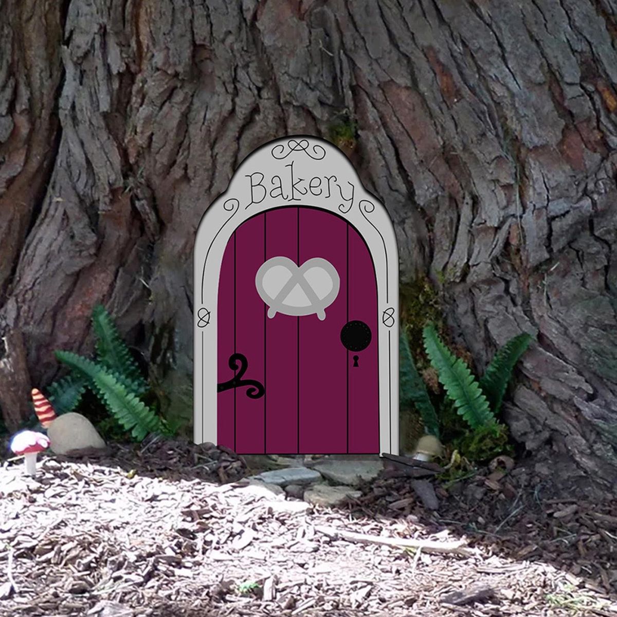 Miniature Fairy Door Fairy Door Craft Kit Christmas Door Decoration Door Pink Purple