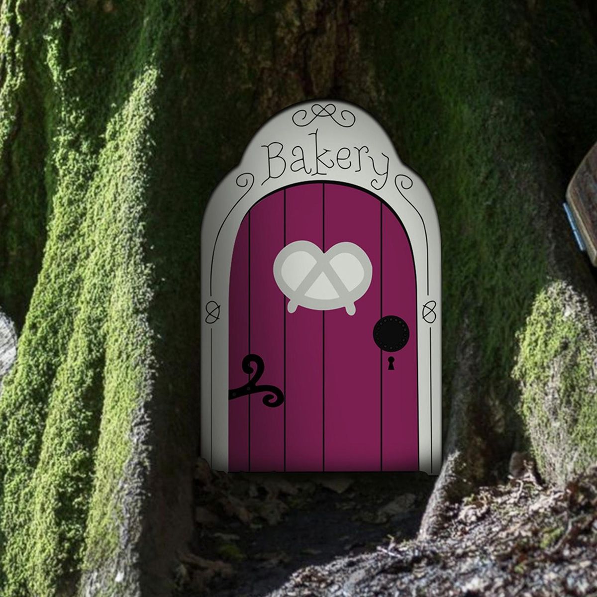 Miniature Fairy Door Fairy Door Craft Kit Christmas Door Decoration Door Pink Purple