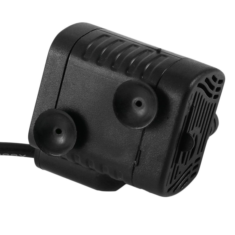 DC3.5-9V 3W Brushless DC Submersible Water Pump USB Fountain Fish Tank Black