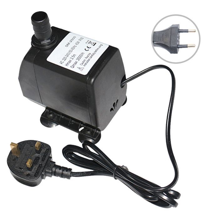 45W 2500L/H Submersible Water Pump With 8ft High Lift Mini