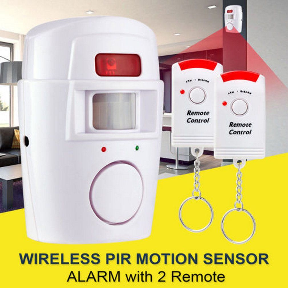 Wireless Motion Sensor Detector Alarm With 2 Remote Controls Door Window For Home Shed Garage Caravan Alarm Security System