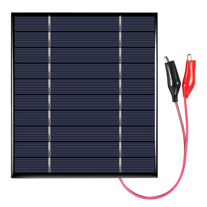 2.5W 5V Polycrystalline Silicon Solar Panel With Alligator C