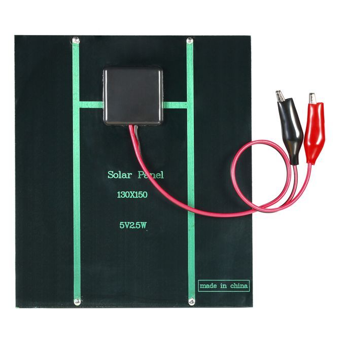 2.5W 5V Polycrystalline Silicon Solar Panel With Alligator C