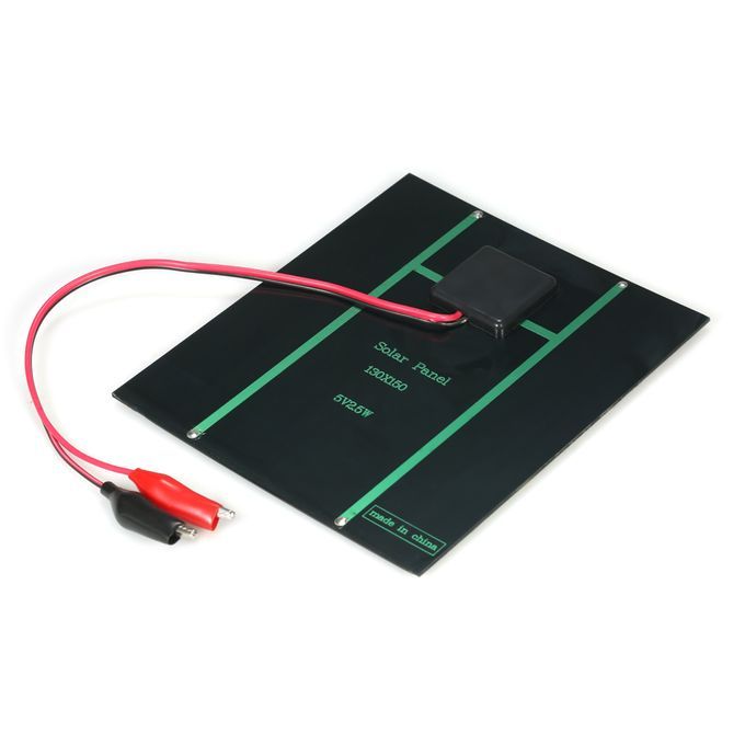 2.5W 5V Polycrystalline Silicon Solar Panel With Alligator C