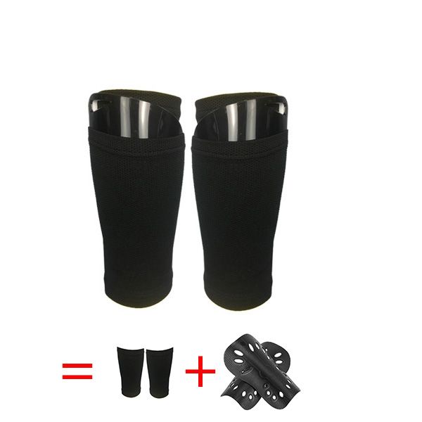 Leg Guard Board Socks Set Football Insert Board Adult Youth Shin Guard Children Sports Outdoor Protective Equipment Factory Cost-adult Black