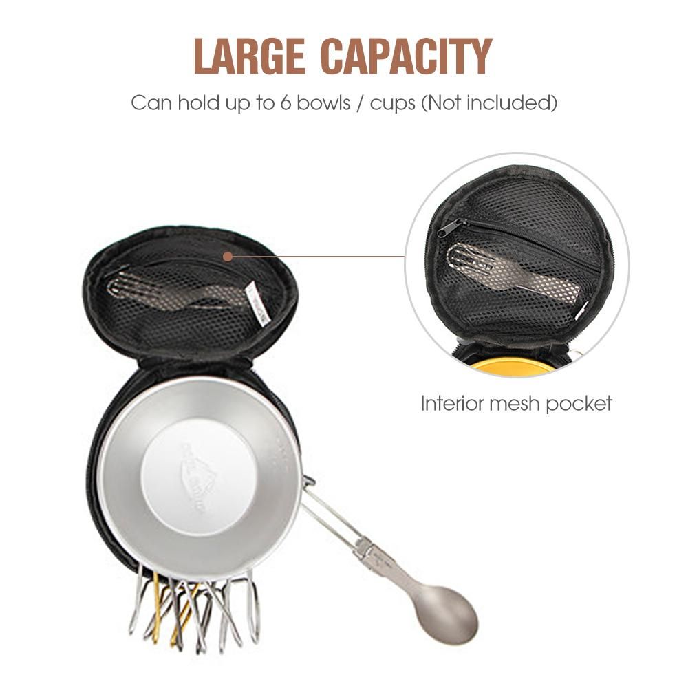 Outdoor Sierra Cup Storage Bag Carry Bag Case for Camping Bowls Cups Organizer Bag