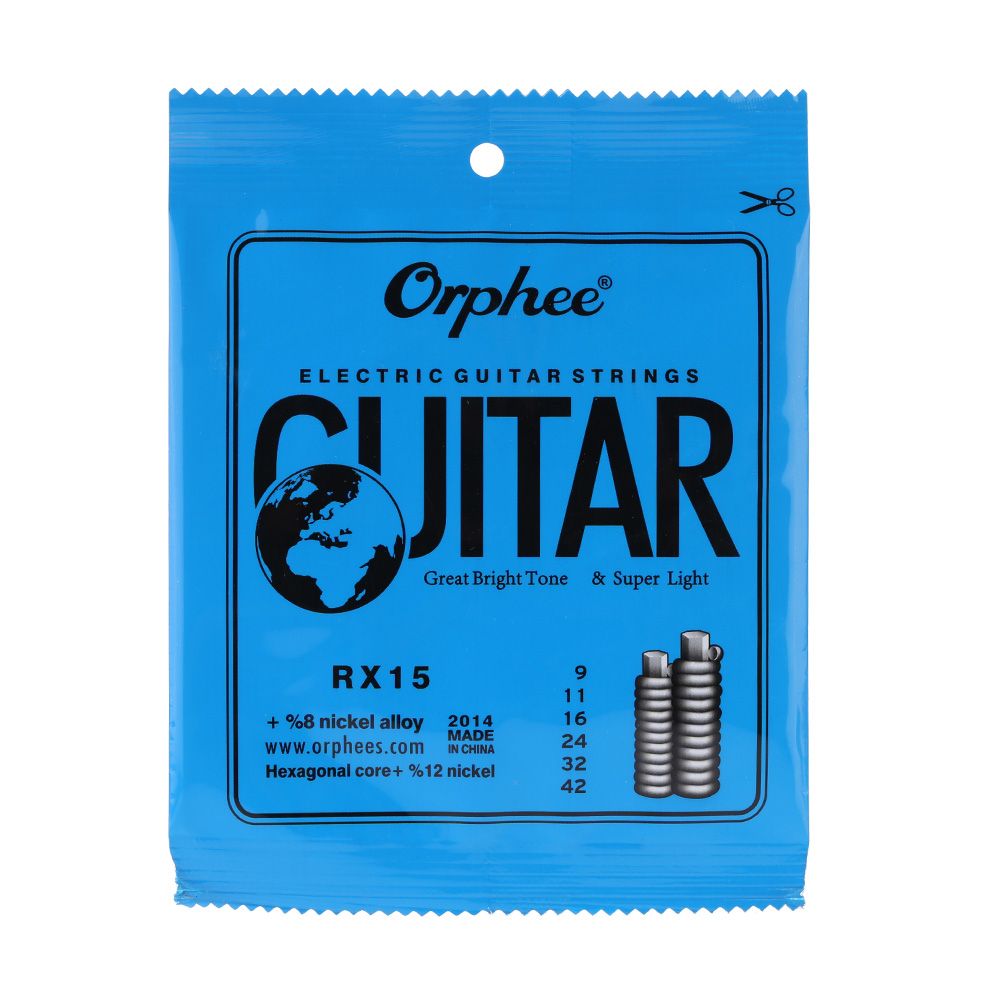 RX15 6pcs Electric Guitar String Set (.009-.042)