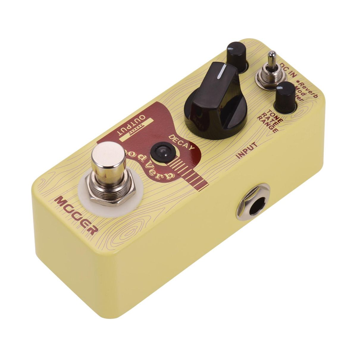 Mooer WoodVerb Acoustic Guitar Reverb Pedal Digital Reverb Pedal Reverb/Mod/Filter Modes True Bypass Micro Series Compact Pedal