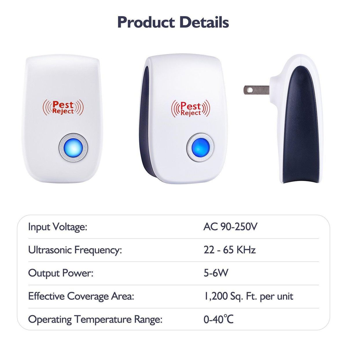Ultrasonic Physics Room Living Room Mute Mouse Repeller Cockroach Repeller