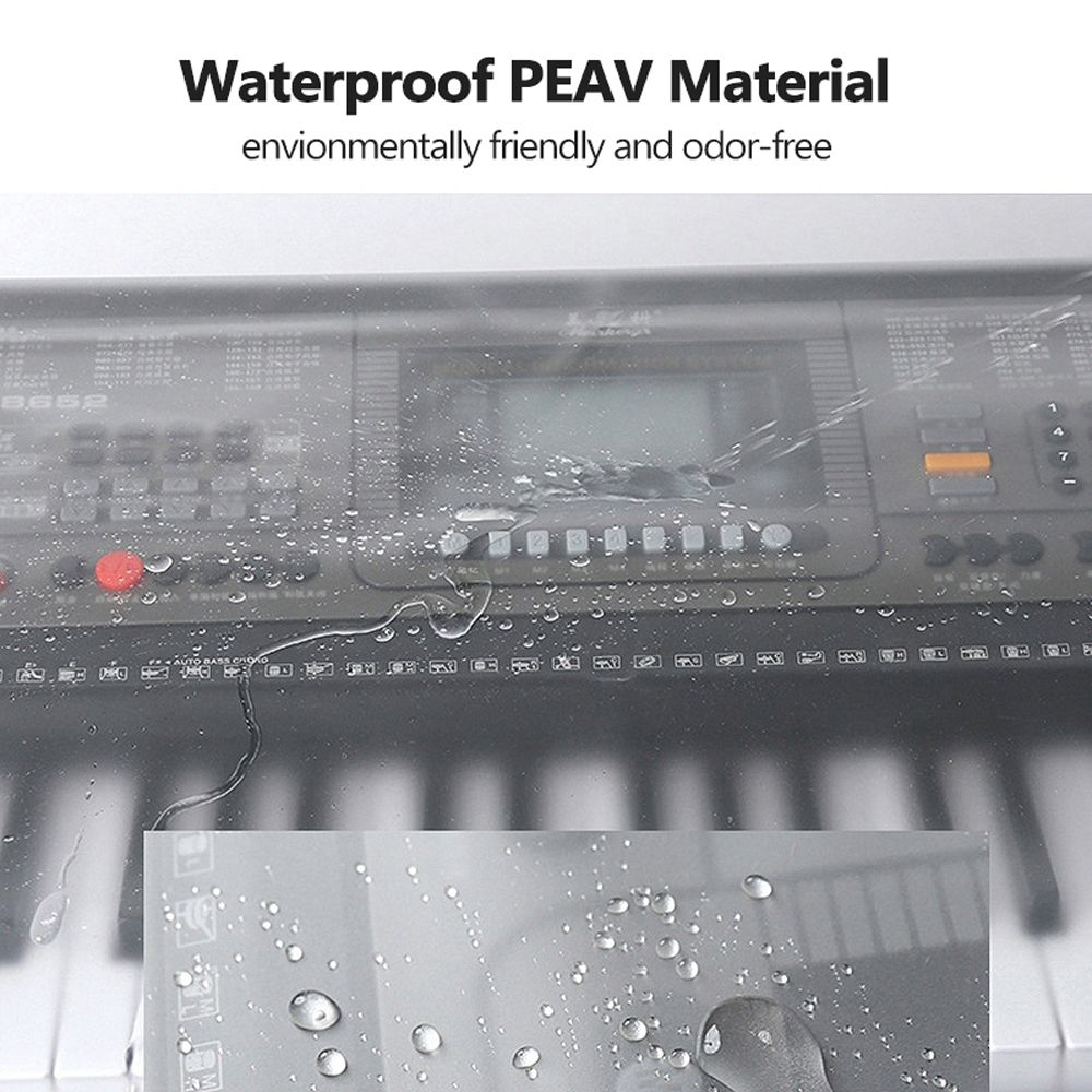 Transparent Grind Arenaceous Piano Cover Digital Piano