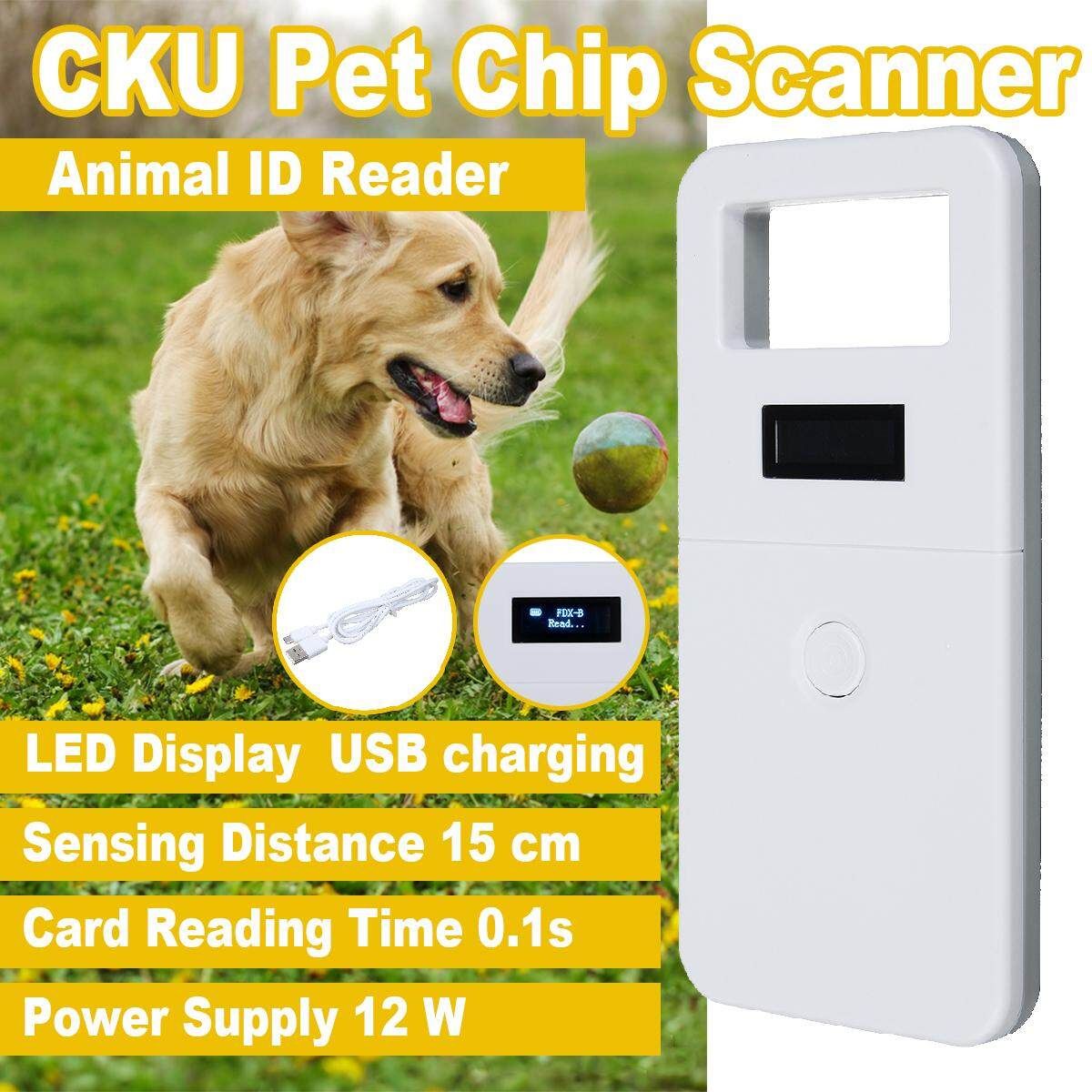 CKU Pet Scanner OLED Display USB Charging Animal ID Reader