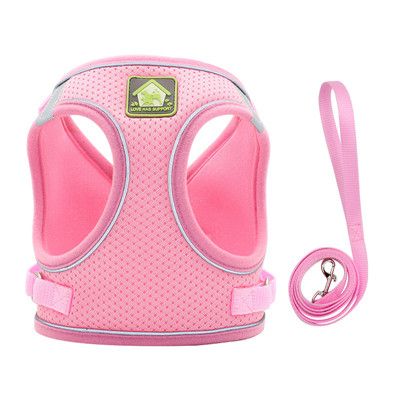 Nylon Harness Dog Mesh Solid Vest Body Harnesses With Pull