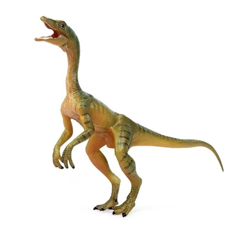 7'' Dinosaur Model Action Figure Animal Realistic Biological Compsognathus Figurine Interactive Desk Toy Cake Toppers E65D