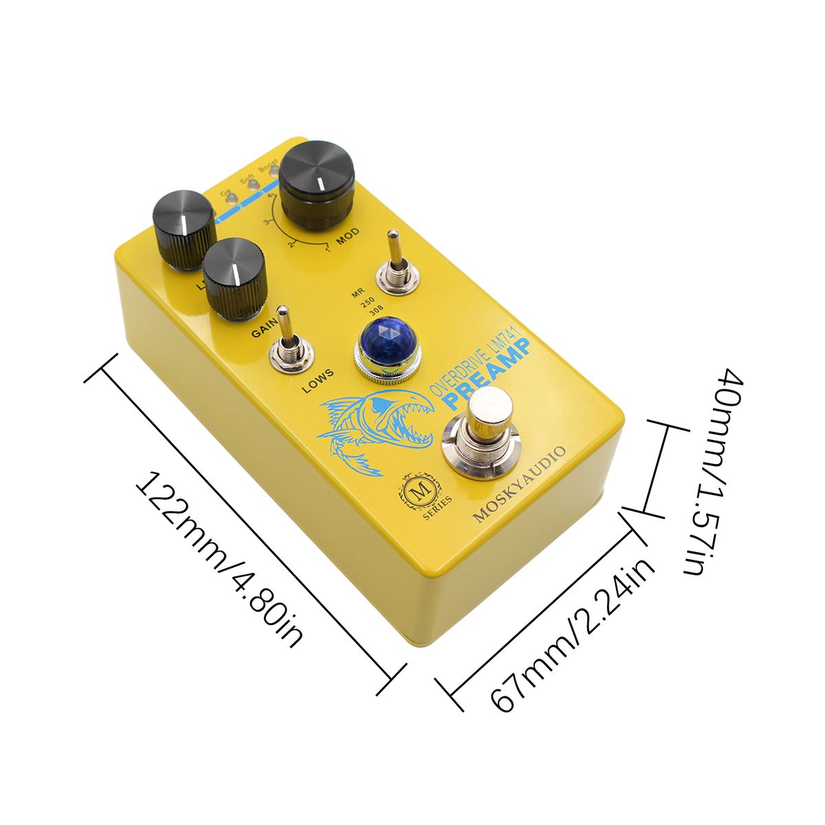 MOSKYAudio Distortion/Overdrive/Preamp Guitar Effect Pedal