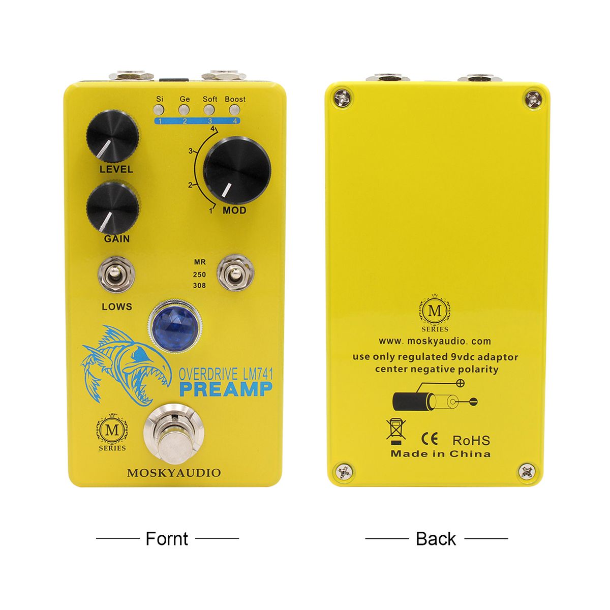 MOSKYAudio Distortion/Overdrive/Preamp Guitar Effect Pedal