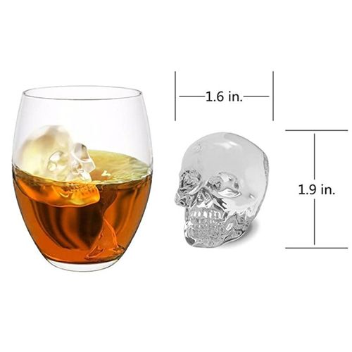 3D Silicone Skull Ice Cube Mold Ice Cube Tray Ice Cube Maker DIY Whiskey Cocktail Ice Ball Mold Chocolate Pastry Mould