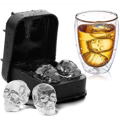 3D Silicone Skull Ice Cube Mold Ice Cube Tray Ice Cube Maker DIY Whiskey Cocktail Ice Ball Mold Chocolate Pastry Mould