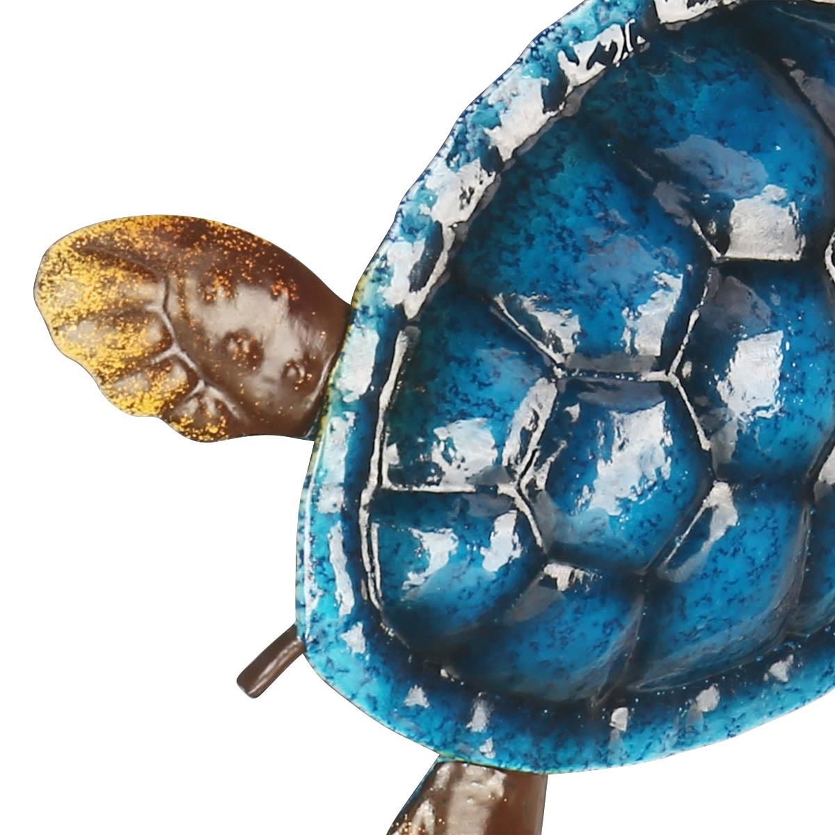 Blue Turtle Wall Decor Coast Ocean Sea Wall Art Iron Animal Wall Decor Home Bedroom Decoration