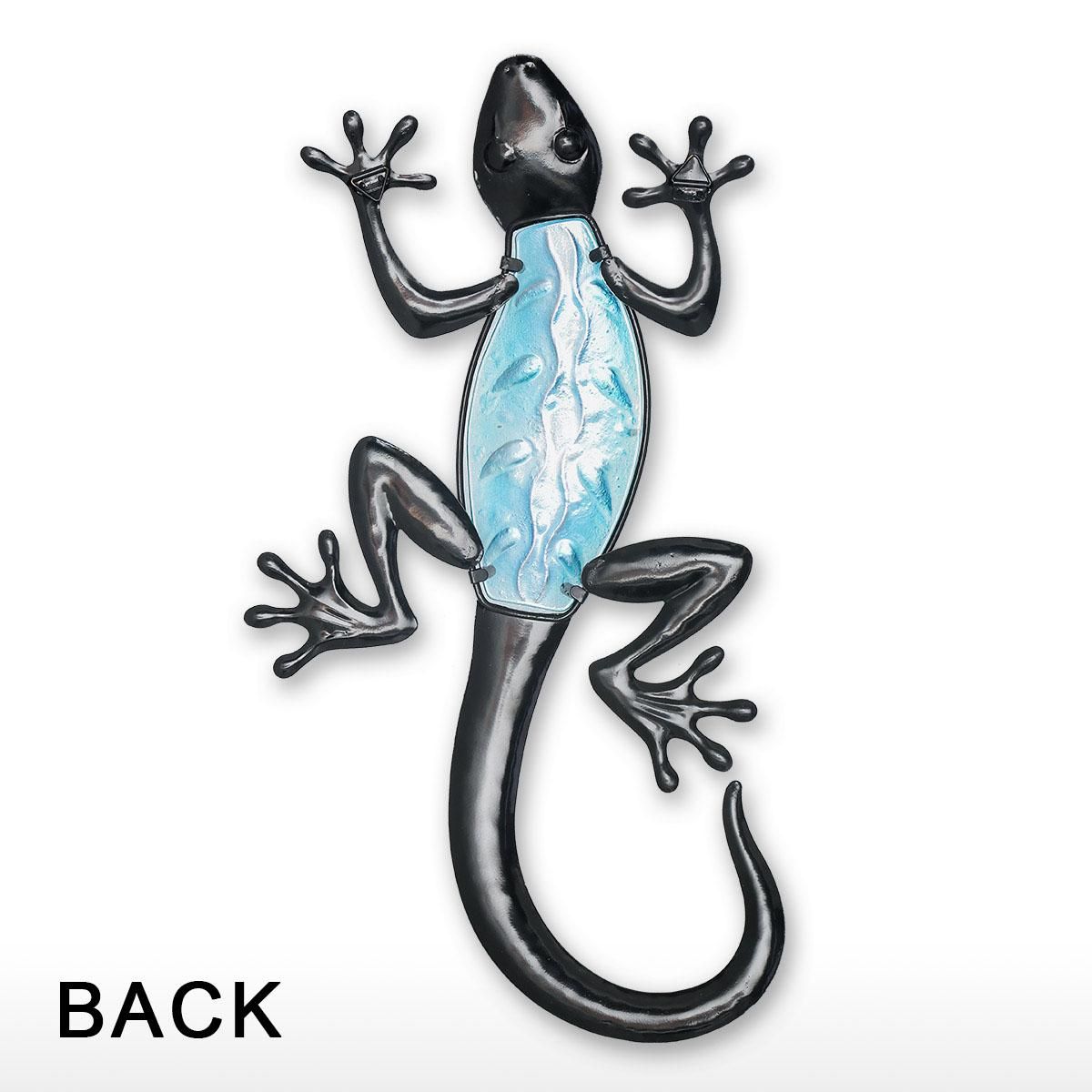Blue Gecko Wall Hanging Animal Wall Art Lizard Indoor Outdoor Decor Bedroom Living Room Decor