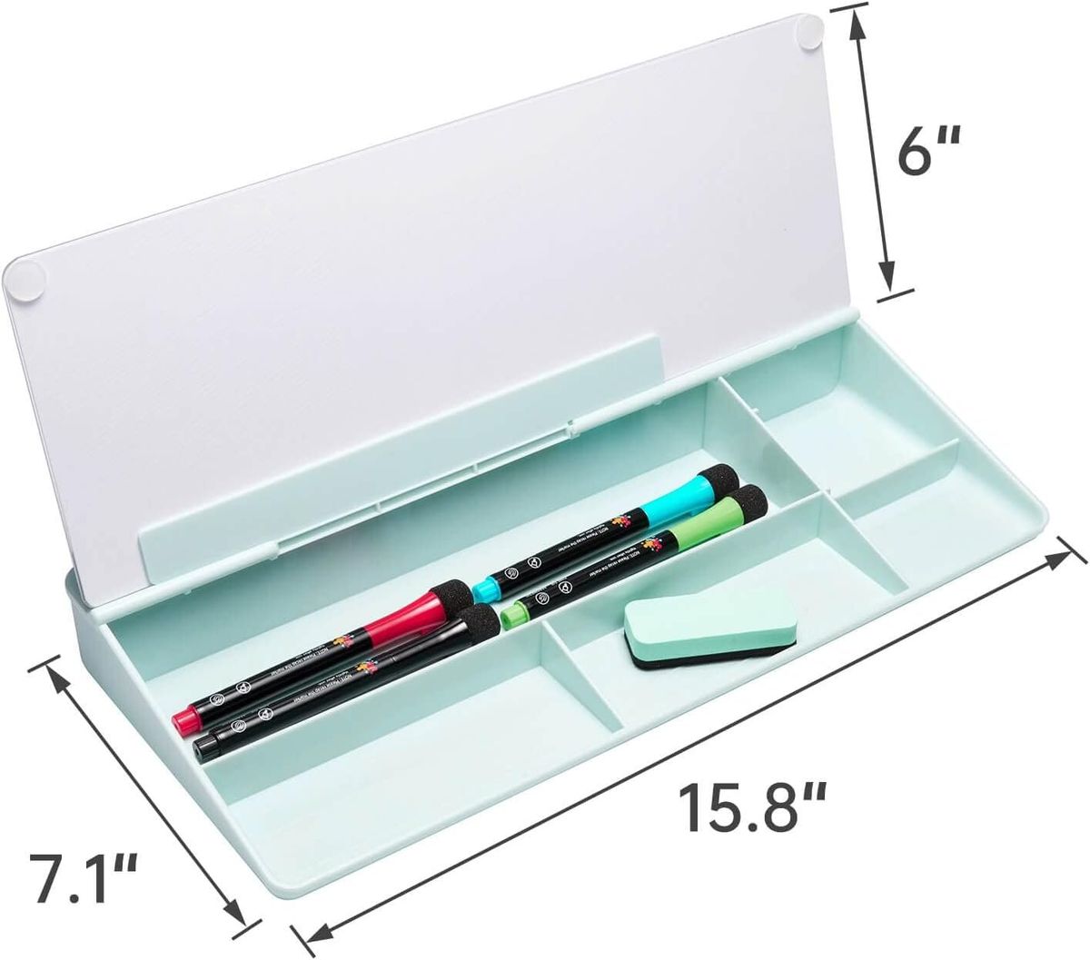 Small Glass Desktop Whiteboard Dry-Erase-Board - Computer